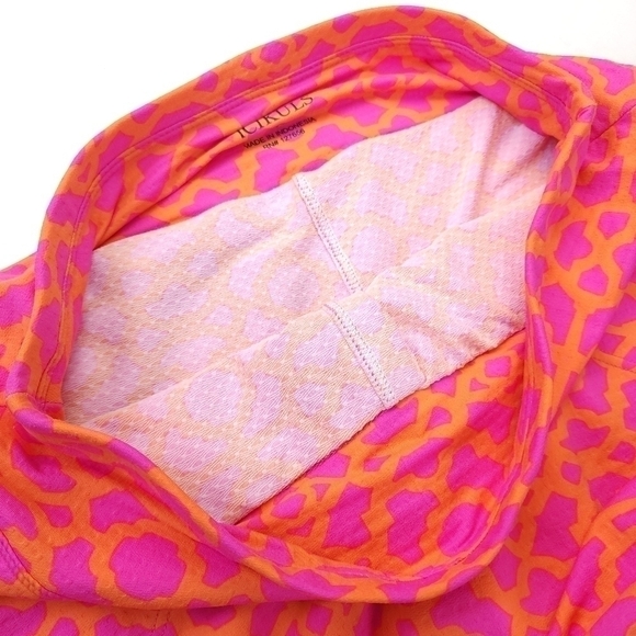 ❣️New ICIKÜLS Lattice Pink/ Orange Flip Skorts Size Med - Picture 3 of 13